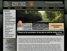 Tablet Screenshot of oregoncountysheriff.org